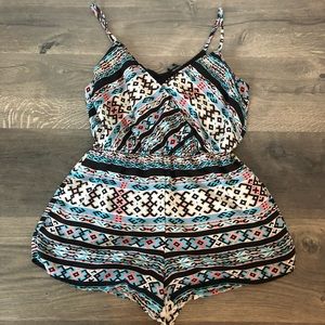 Forever 21 Patterned Romper